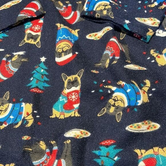 Lands’ End Christmas Dog Nightgown Sz 8 - Picture 3 of 7